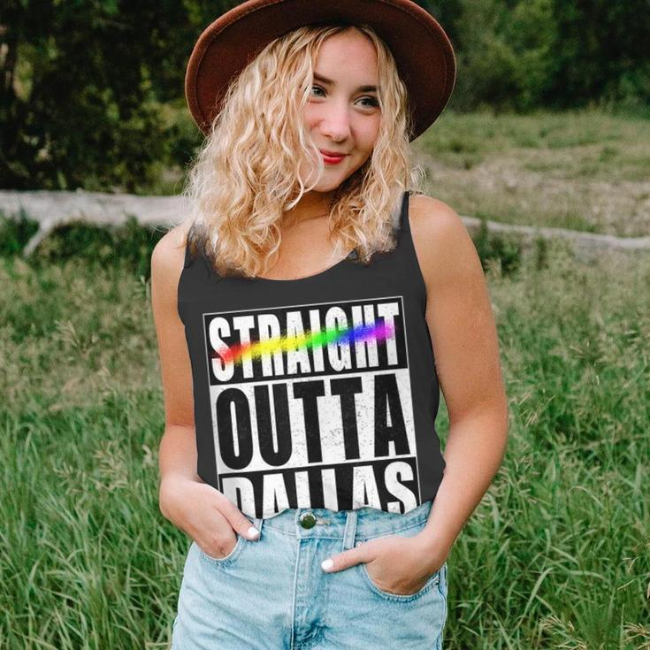 Dallas Gay Pride Not Straight Outta Lgbtq Unisex Tank Top