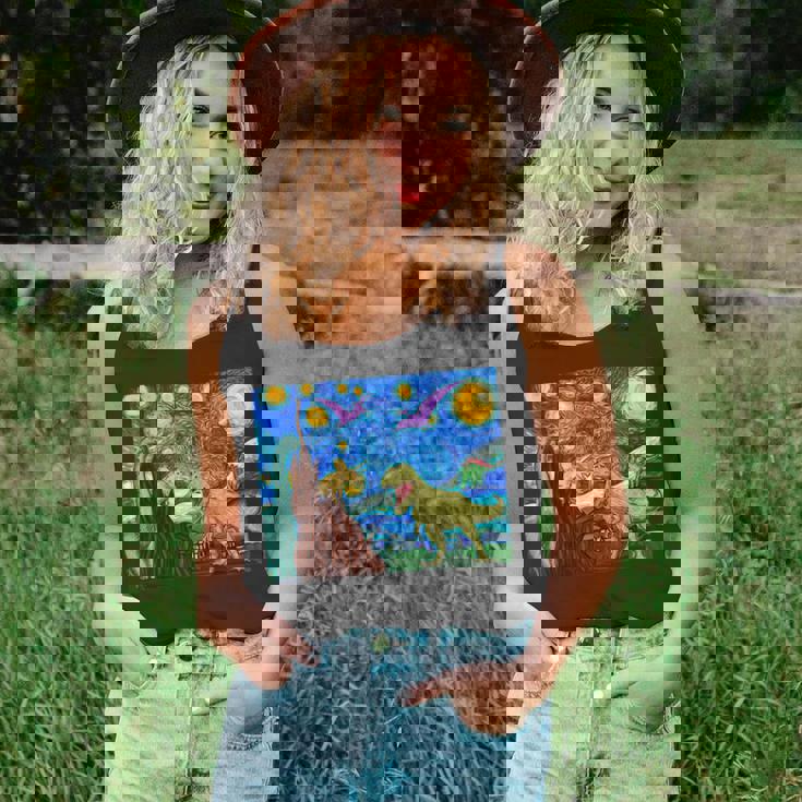 Dinosaur Starry Night Dinosaurs Dinosaur Lover Tank Top