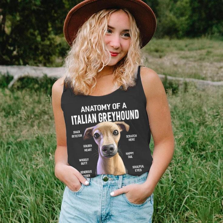 Dogs Anatomy Of A Italian Greyhound Dog Funny Gift Unisex Tank Top