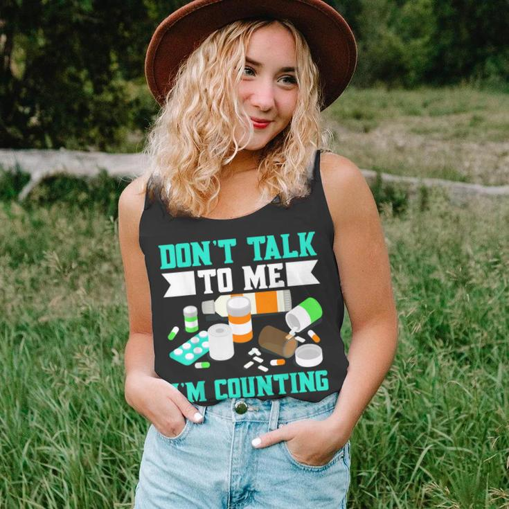 Dont Talk To Me Im Counting Pills Unisex Tank Top