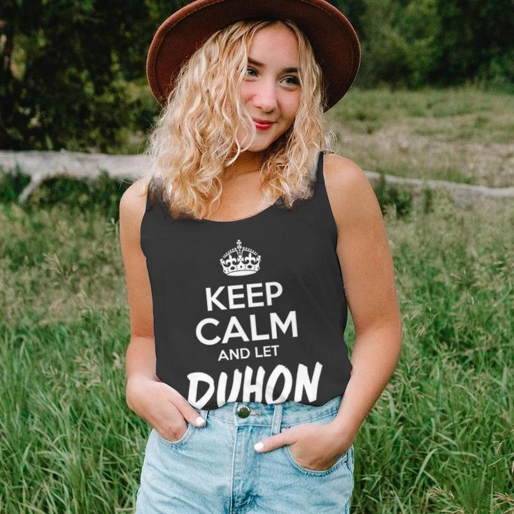 Duhon Name Gift Keep Calm And Let Duhon Handle It Unisex Tank Top