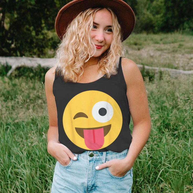 Emoticon Winking Face With Tongue Tank Top