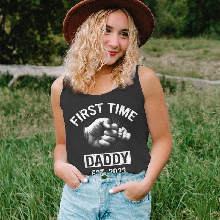 First Time Daddy New Dad Est 2023 Fathers Day Gift Unisex Tank Top