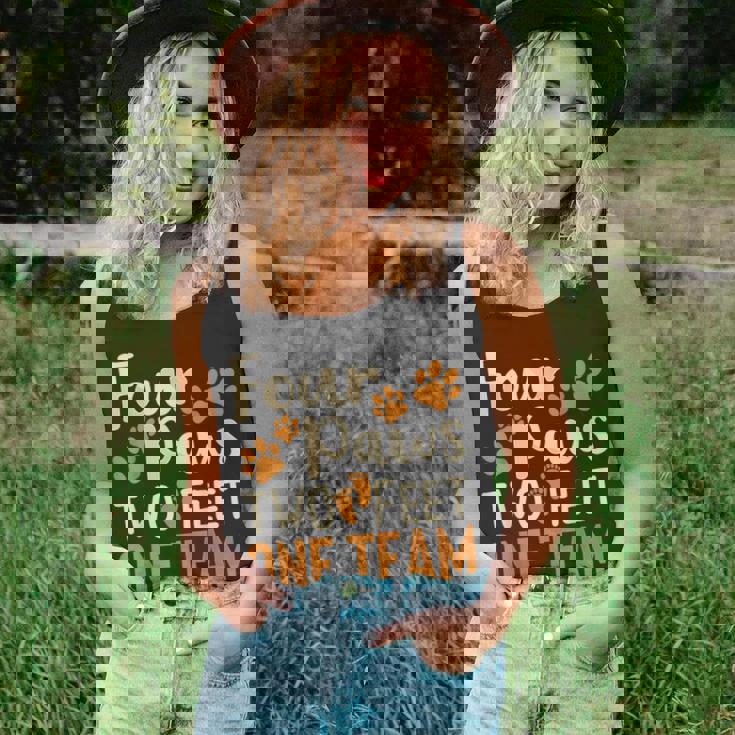 Four Paws Two Feet One Team Dog Trainer Training Tank Top