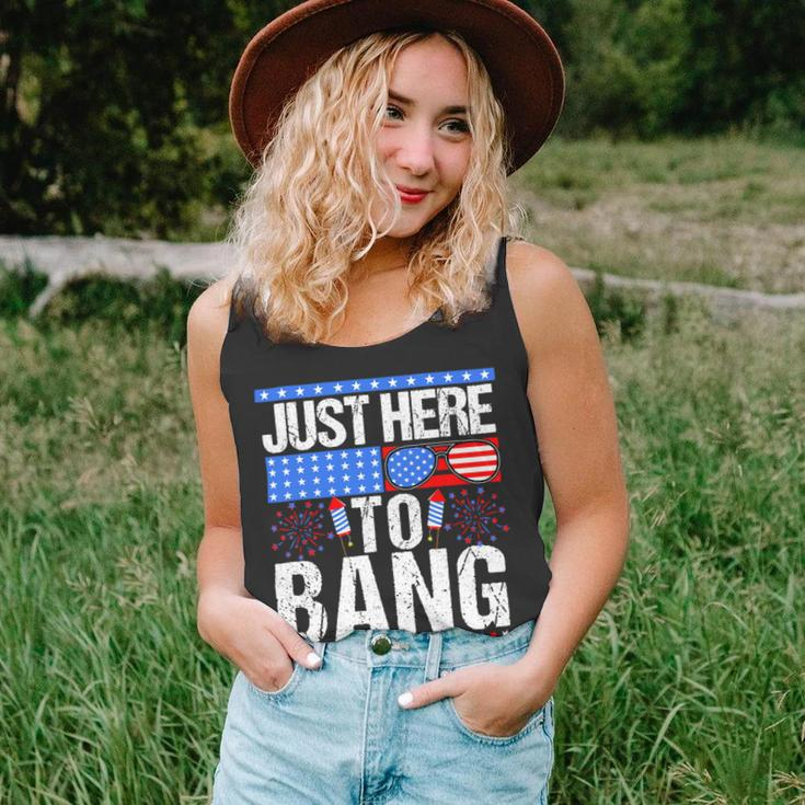 Fourth Of July 4Th Of July Im Just Here To Bang Patriotic Unisex Tank Top