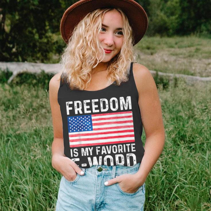 Freedom Favorite F Word America Libertarian Conservative Usa Usa Tank Top