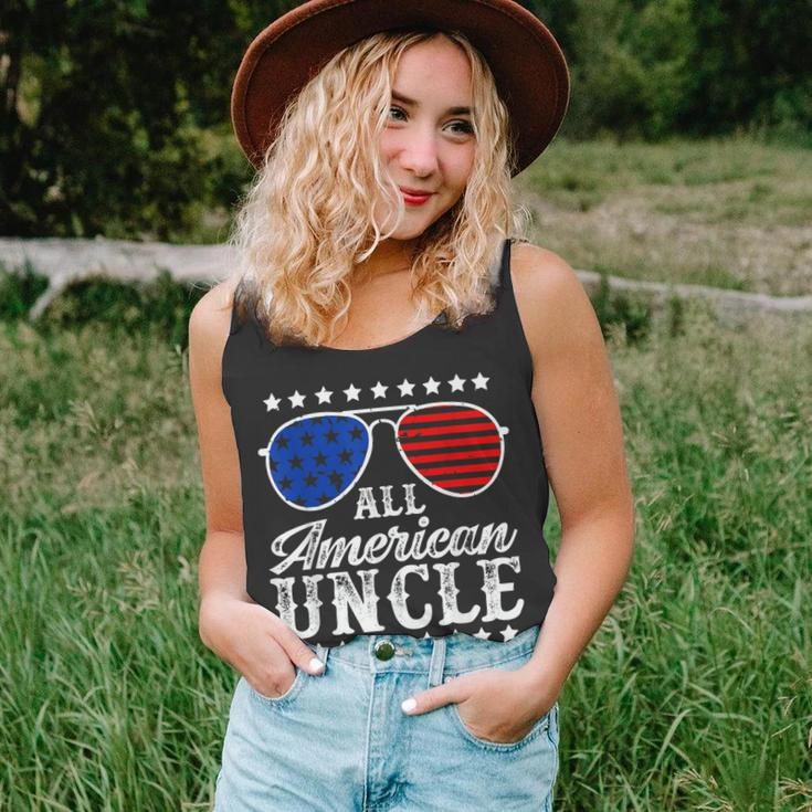 Funny All American Uncle Sunglasses Usa 4Th Of July Unisex Tank Top