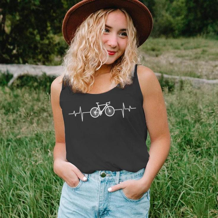 Funny Bicycle Heartbeat Cycling Bicycle Cool Biker Unisex Tank Top