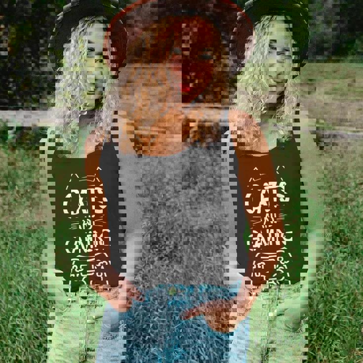 Funny Cat & Gaming Lover Novelty Kitten Gamer Unisex Tank Top Funny Cat & Gaming Lover Novelty Kitten Gamer Unisex Tank Top