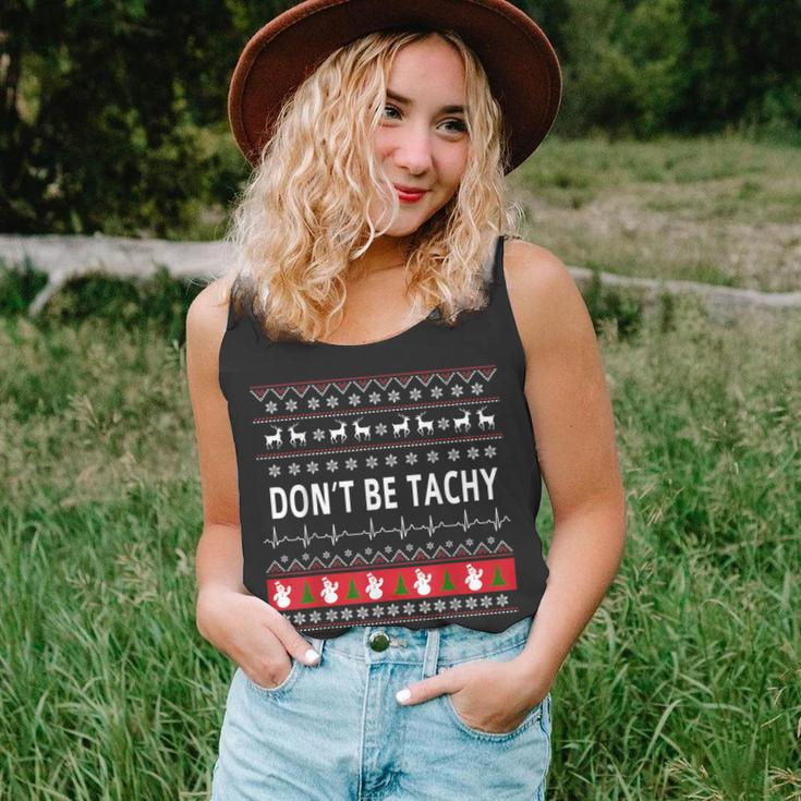 Don't Be Tachy Ugly Sweater Party Xmas Tank Top