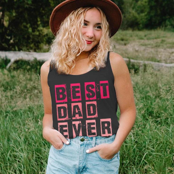Funny Fathers Day Best Dad Ever Vintage Daughter Dada Unisex Tank Top