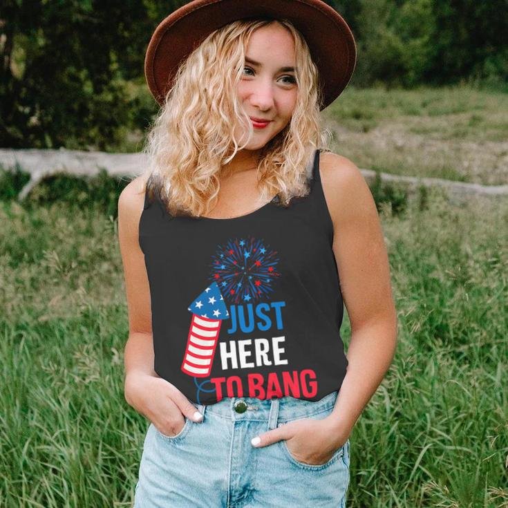 Funny Fourth Of July 4Th Of July Im Just Here To Bang 9 Unisex Tank Top