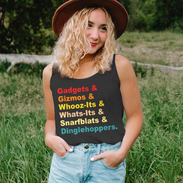 Gadgets & Gizmos & Whooz-Its & Whats-Its Vintage Quote Unisex Tank Top