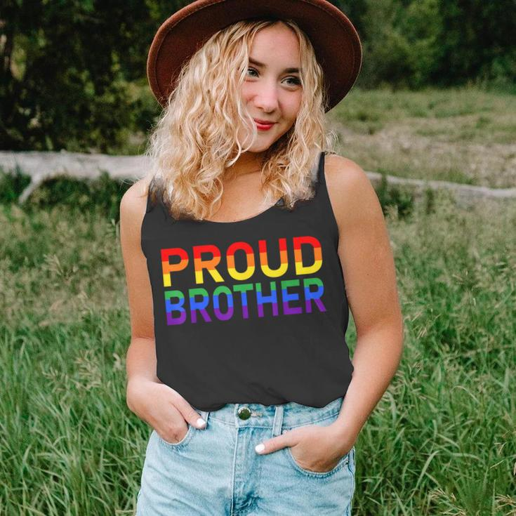 Gay Pride Lgbtqia Proud Brother Lgbt Parent Pride Brother Unisex Tank Top