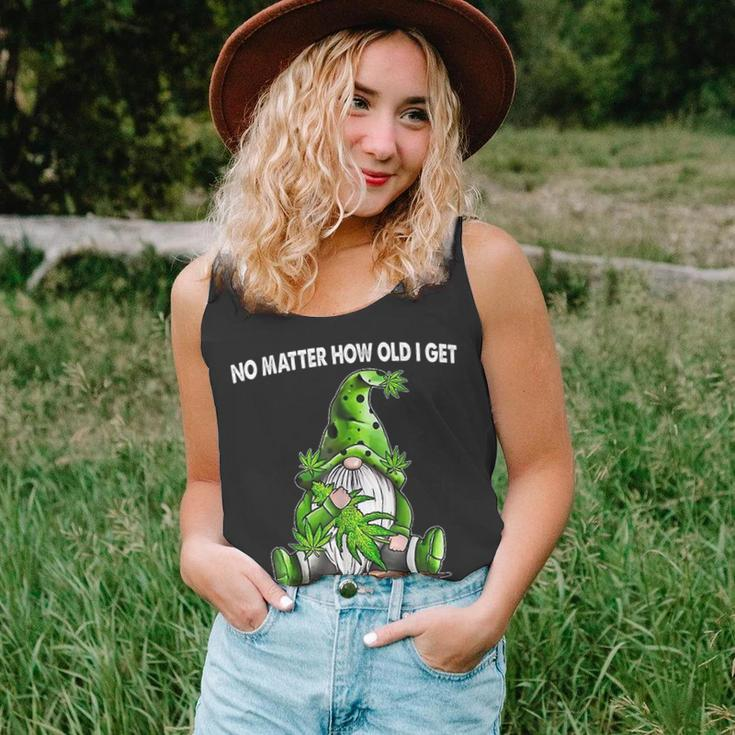 Gnome No Matter How Old I Get I Will Always Smoke Weed Unisex Tank Top