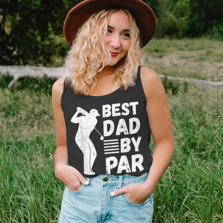 Golf Best Dad By Par Golfing Outfit Golfer Apparel Father Unisex Tank Top