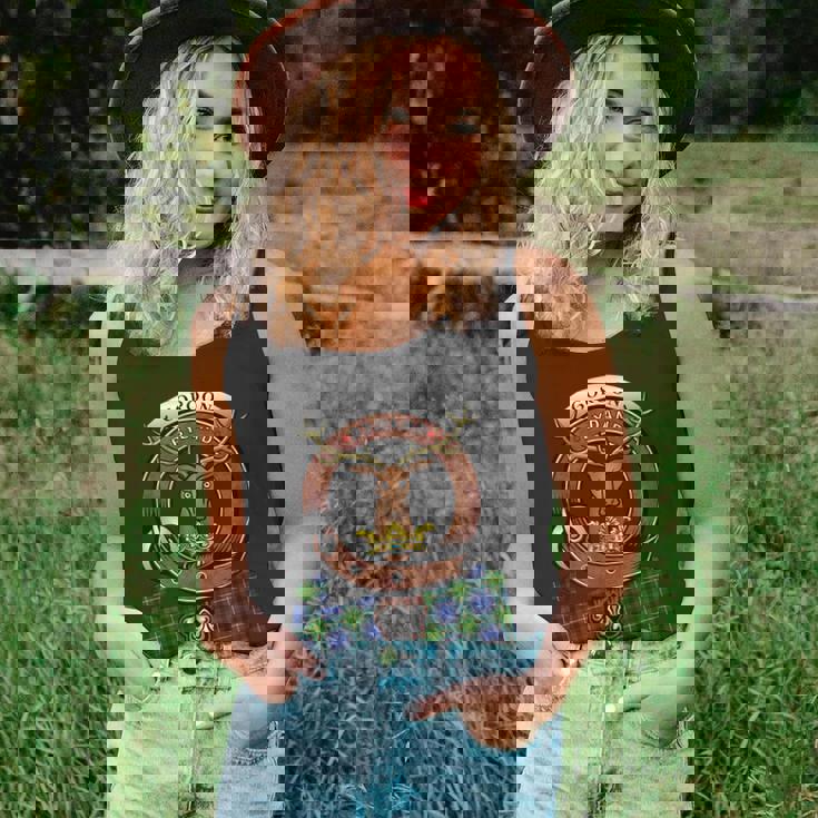 Gordon Scottish Clan Badge & Tartan Unisex Tank Top