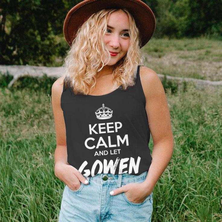 Gowen Name Gift Keep Calm And Let Gowen Handle It Unisex Tank Top