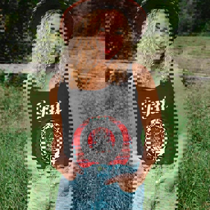 Grant Clan Scottish Name Coat Of Arms Tartan Unisex Tank Top