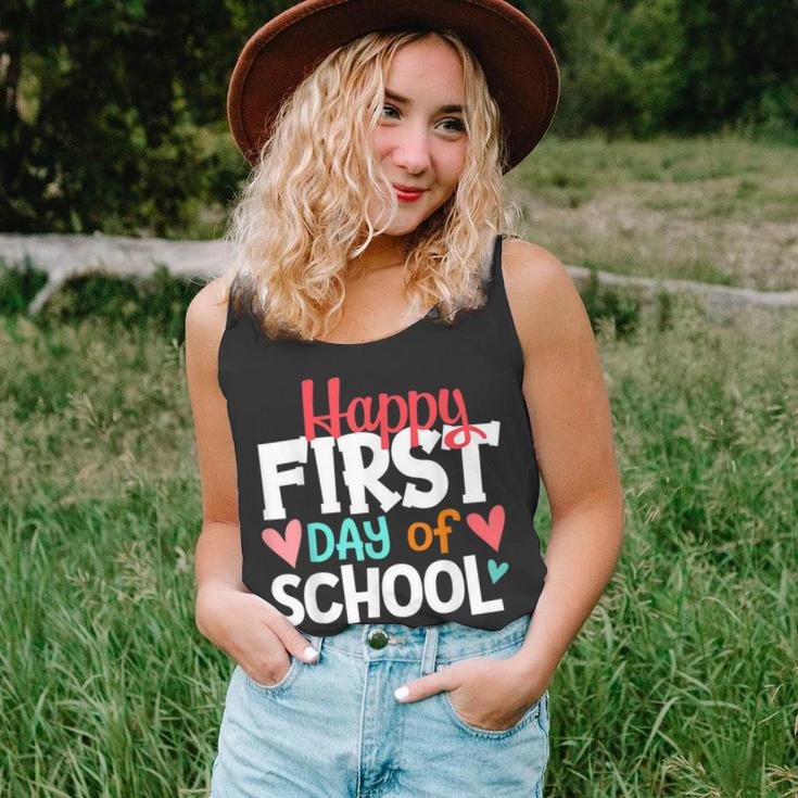 Happy First Day Of School Welcome Back To School Students Unisex Tank Top