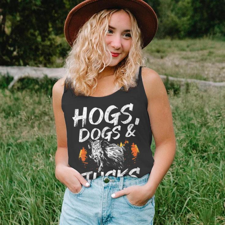 Hogs Dogs And Tusks Hog Removal Hunter Hog Hunting Unisex Tank Top