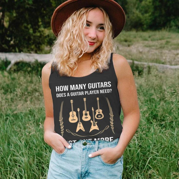 How Many Guitars Does One Player Need Just One More Unisex Tank Top