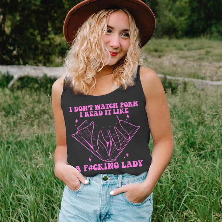 I Dont Watch Porn I Read It Like A Fcking Lady Quote Unisex Tank Top