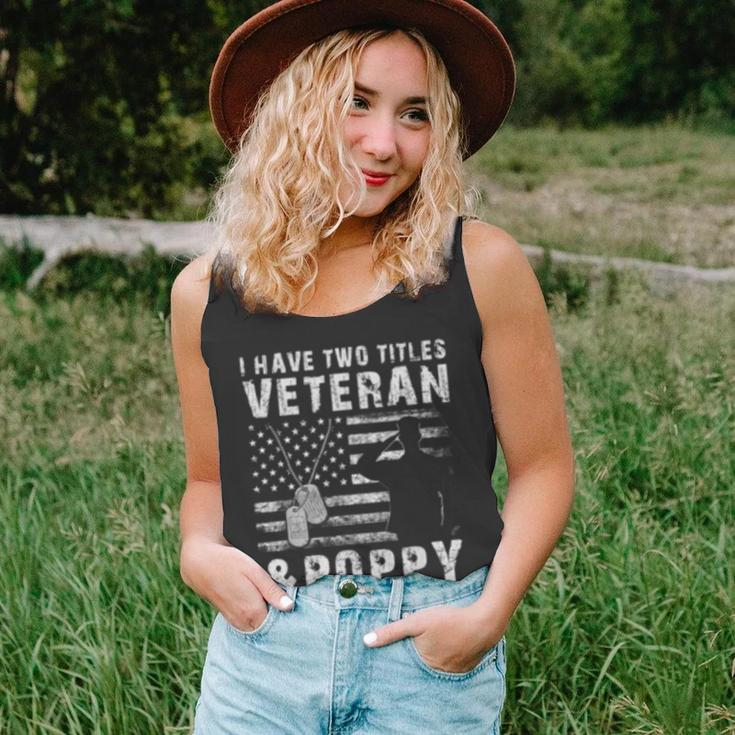 I Have Two Titles Veteran And Poppy Unisex Tank Top