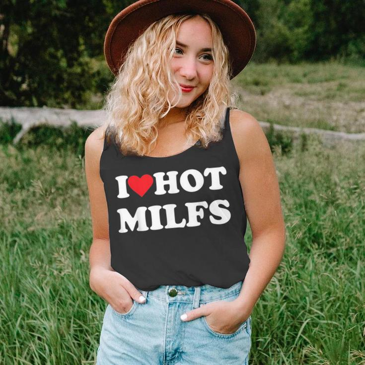 I Love Hot Milfs Unisex Tank Top