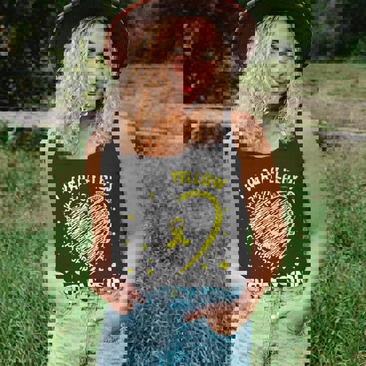 I Wear Yellow For My Son Sarcoma Cancer Awareness Unisex Tank Top I Wear Yellow For My Son Sarcoma Cancer Awareness Unisex Tank Top