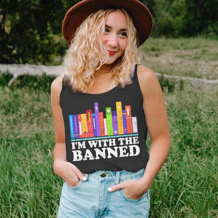 I'm With The Banned Books I Read Banned Books Lovers Library Tank Top