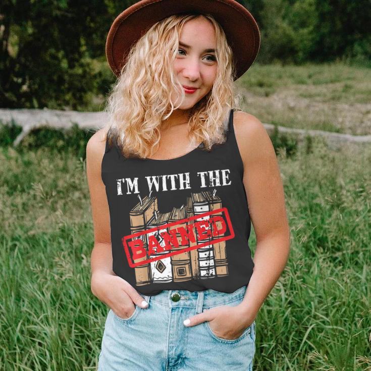 Im With The Banned Books Gift For A Protest Geek Unisex Tank Top