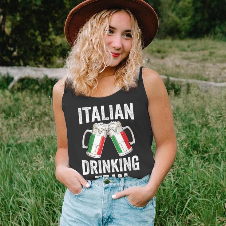 Italian Drinking Team Salute Italy Flag Funny Oktoberfest Unisex Tank Top