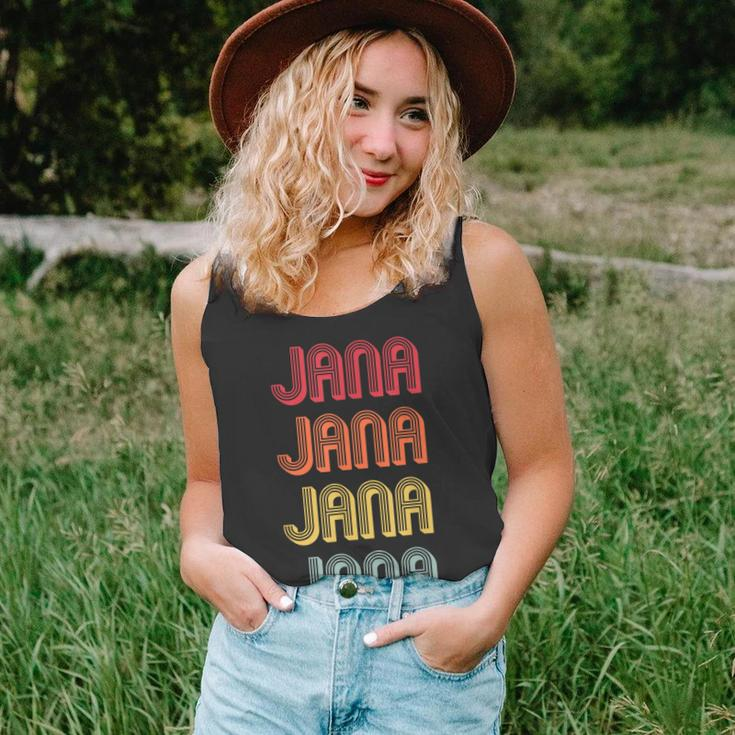 Jana Gift Name Personalized Retro Vintage 80S 90S Birthday Unisex Tank Top