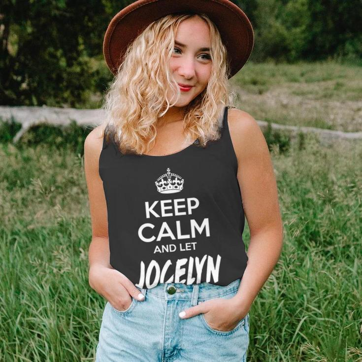 Jocelyn Name Gift Keep Calm And Let Jocelyn Handle It Unisex Tank Top