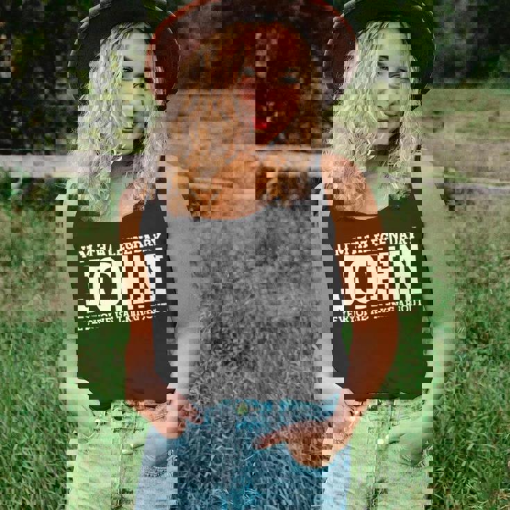 John Personal Name Funny John Unisex Tank Top