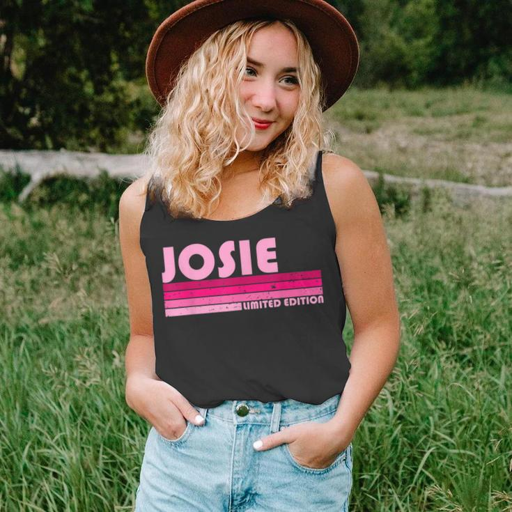 Josie Name Personalized Retro Vintage 80S 90S Birthday Unisex Tank Top