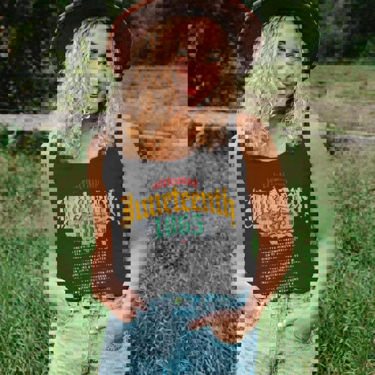 Junenth Ancestors 1865 African American Map Black History Unisex Tank Top Junenth Ancestors 1865 African American Map Black History Unisex Tank Top