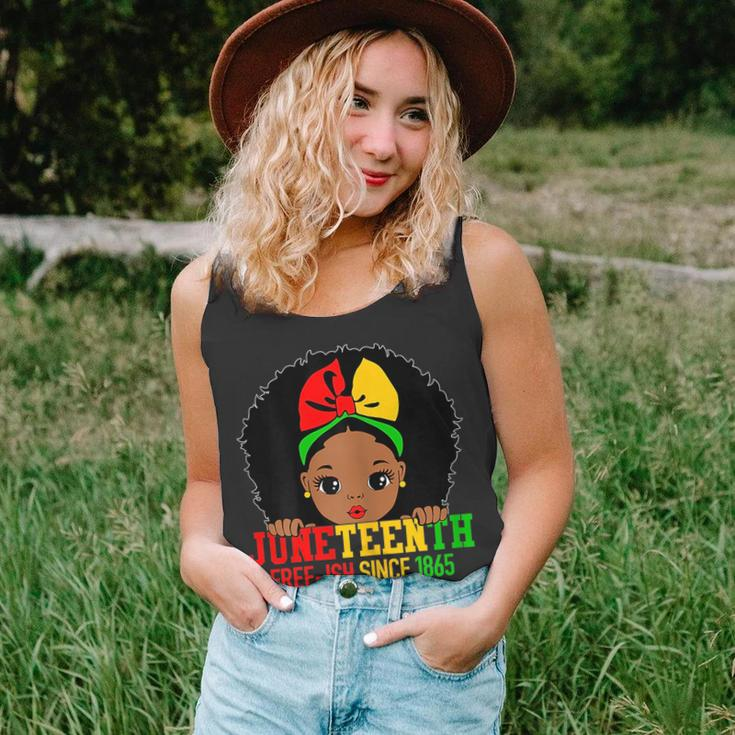 Junenth Is My Independence Day Celebrate Black Girl Kids Unisex Tank Top