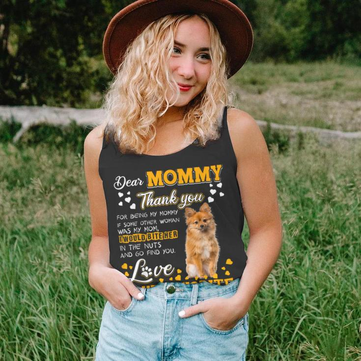 Keeshond Dear Mommy Thank You For Being My Mommy Unisex Tank Top
