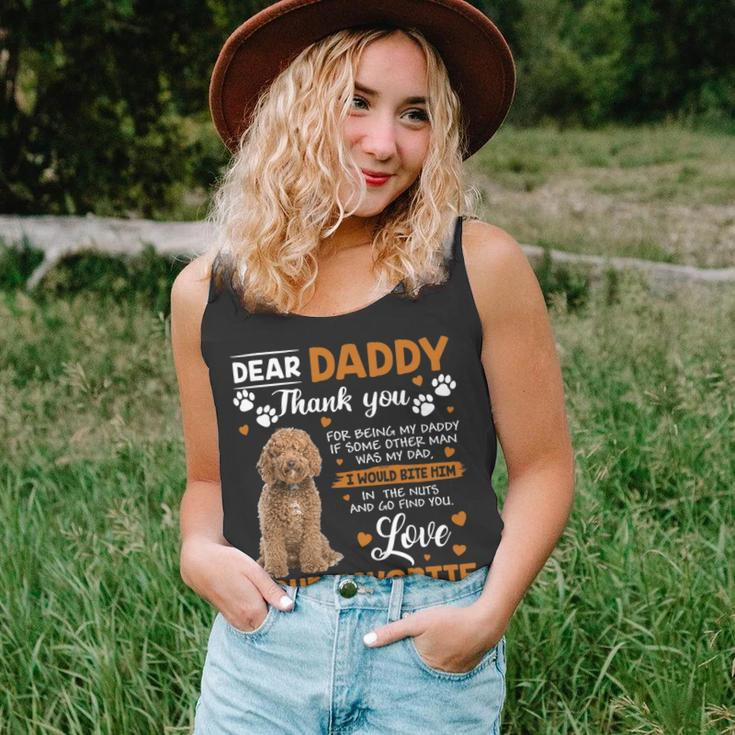Labradoodle Dog Dear Daddy Thank You For Being My Daddy Unisex Tank Top