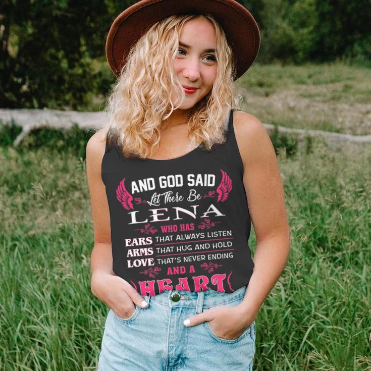 Lena Name Gift And God Said Let There Be Lena V3 Unisex Tank Top