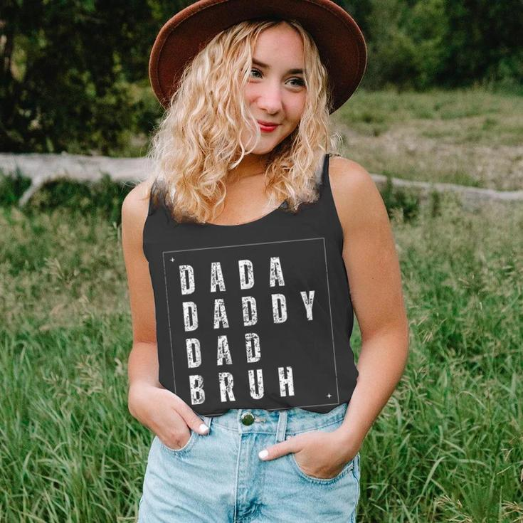 Men Dad Dada Daddy Bruh Funny Fathers Day Vintage Unisex Tank Top