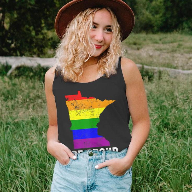 Minnesota State Gay Pride Flag Lgbt Lesbian Bisexual Trans Unisex Tank Top