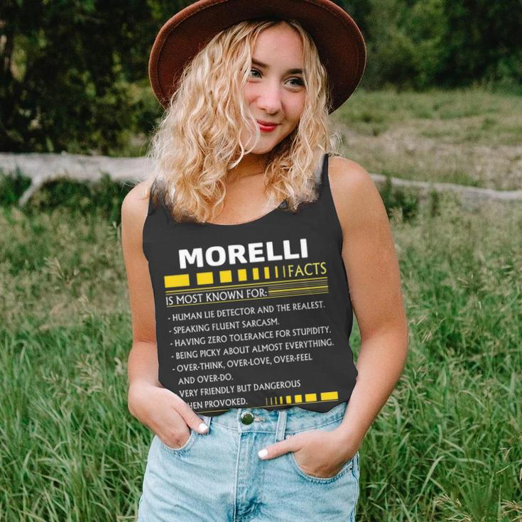 Morelli Name Gift Morelli Facts V4 Unisex Tank Top