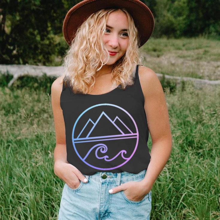 Mountains Waves Nature Outdoor Surf Hiking Hiker Surfer Unisex Tank Top