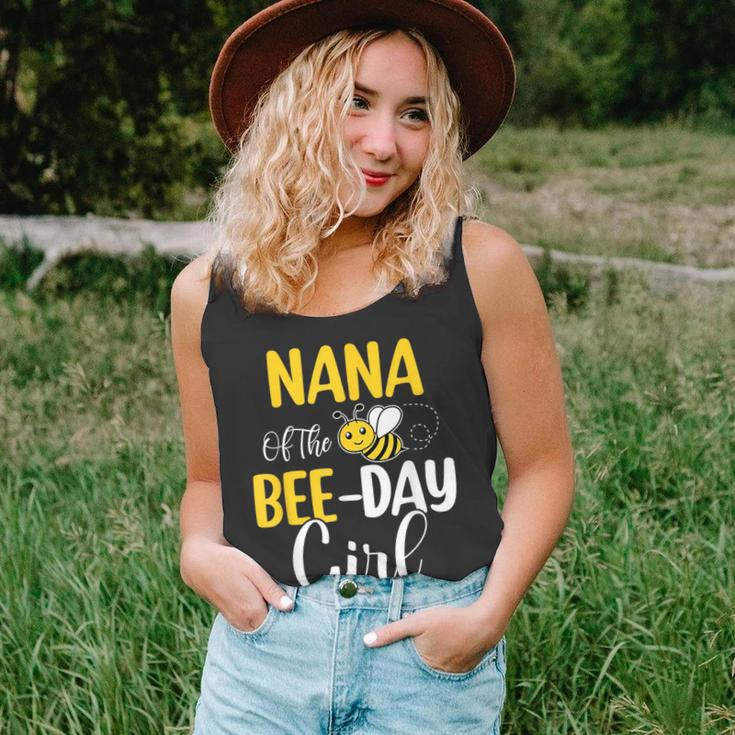 Nana Of The Bee Day Girl Birthday Party Matching Unisex Tank Top