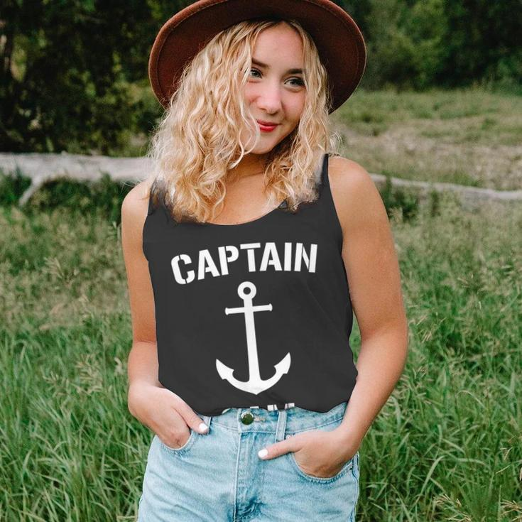 Nautical Captain Sam Personalized Boat Anchor Unisex Tank Top