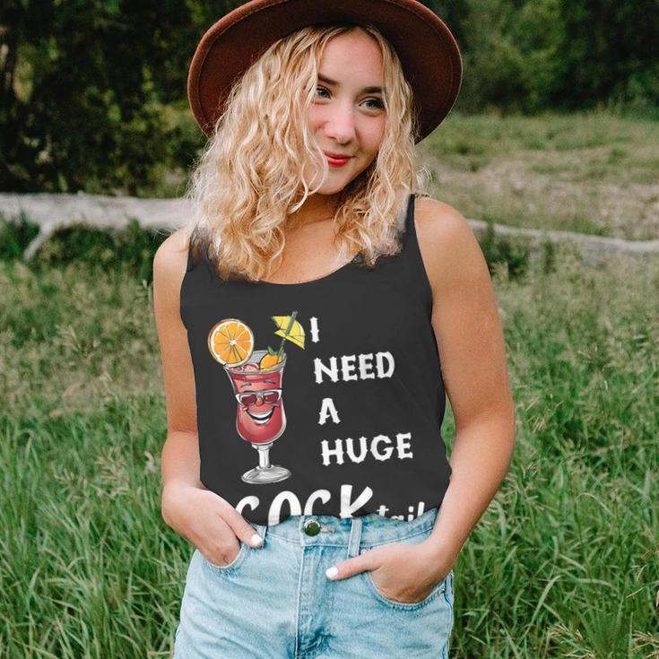 I Need A Huge Cocktail Adult Humor Drinking Tank Top