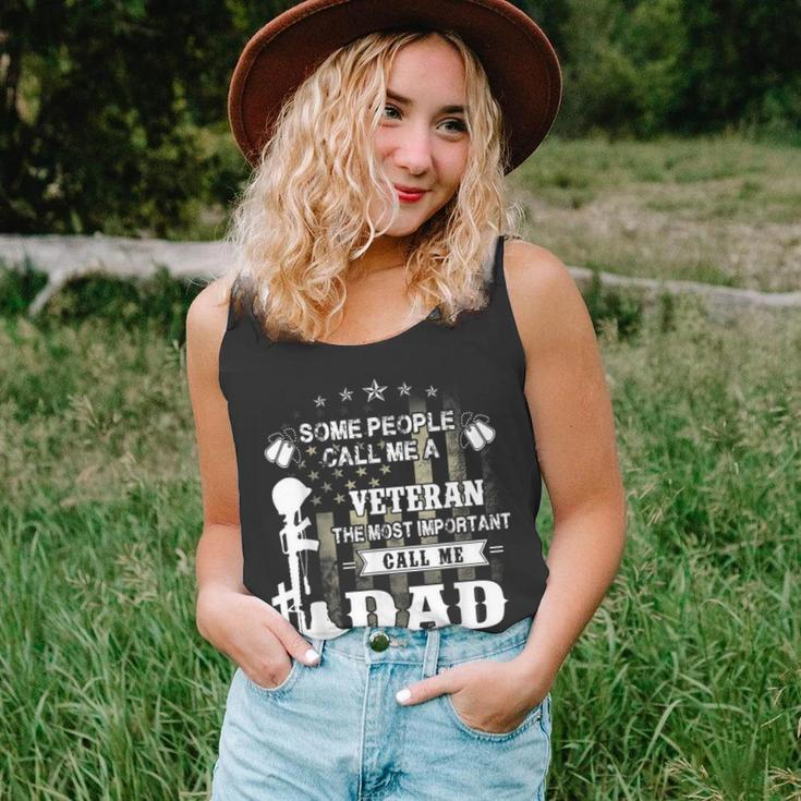 Never Underestimate The Power Of Veteran Dad Gift For Mens Unisex Tank Top
